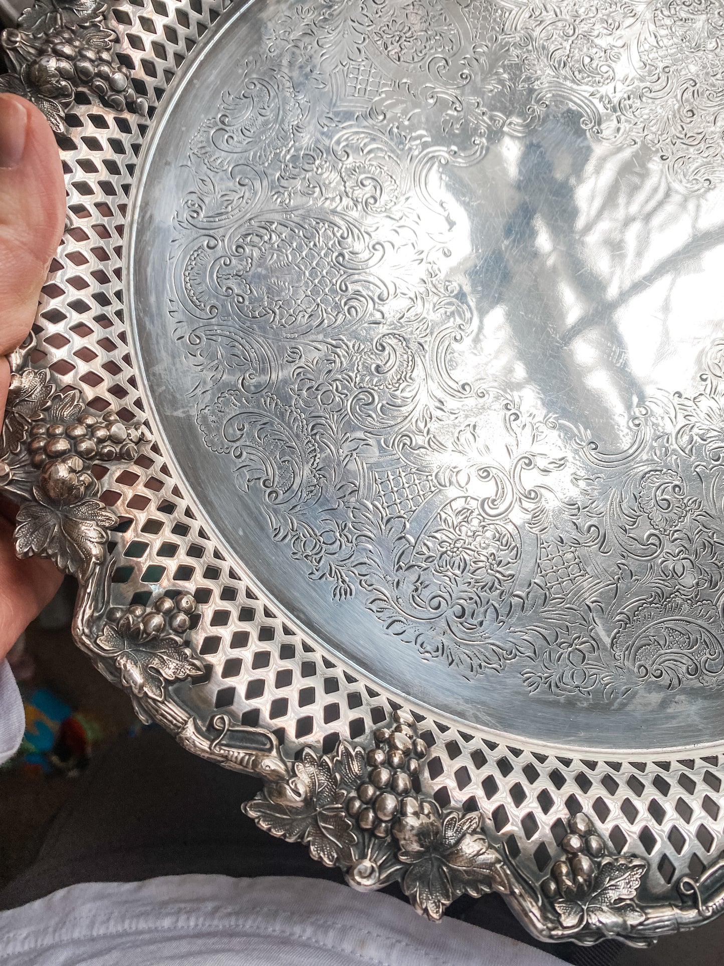 Early 1900's Barker Ellis English Pierced Tray