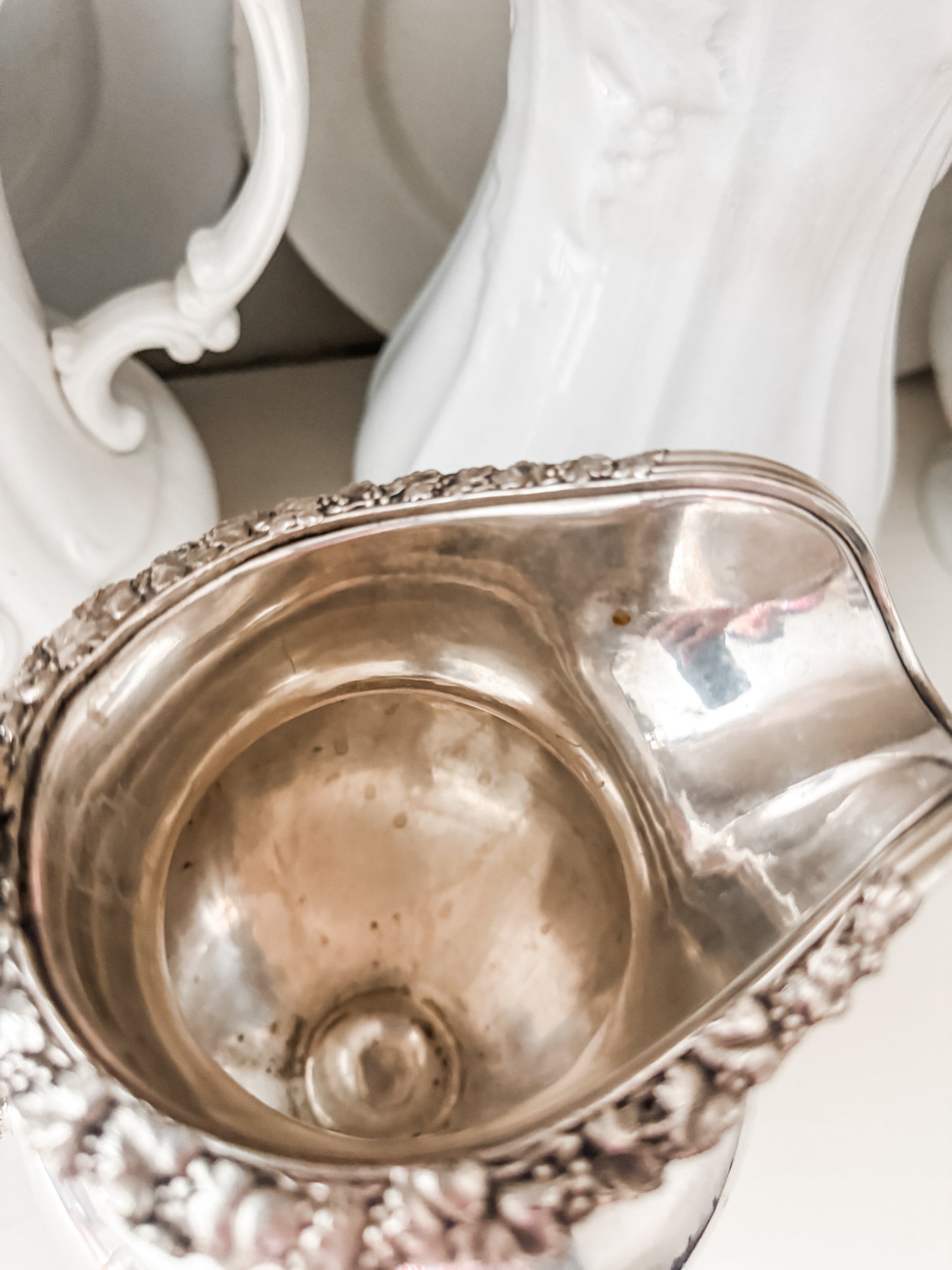 Early Old Sheffield Plate Pitcher with Sterling Cartouche, c. Late 1700s–Early 1800s