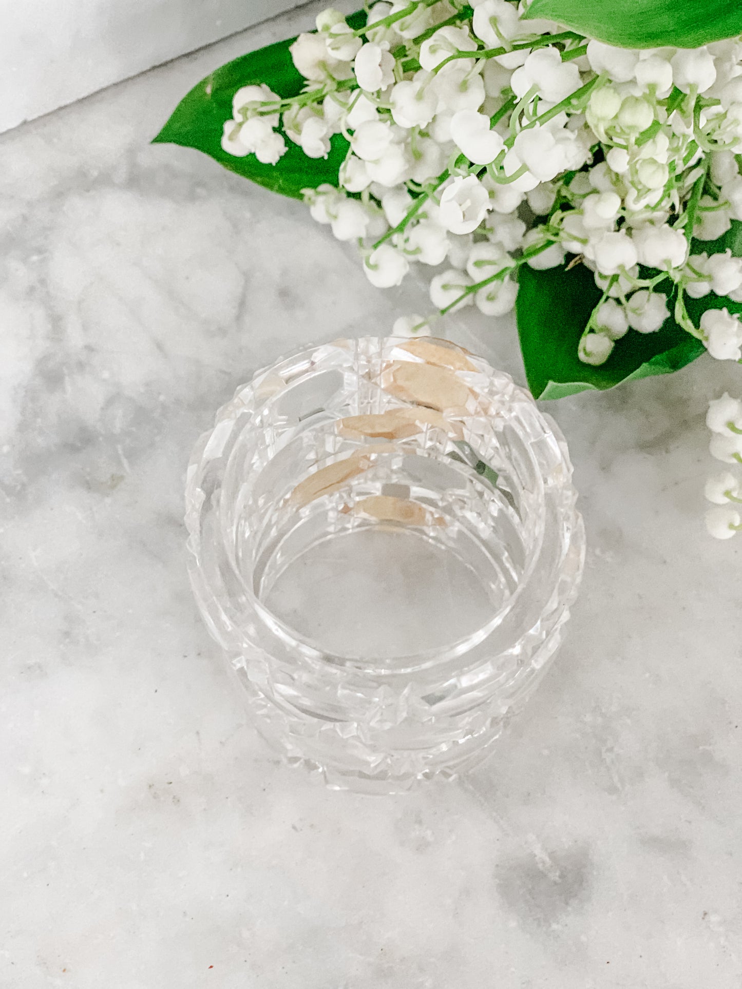 Set of 4 Vintage West German Lead Crystal Napkin