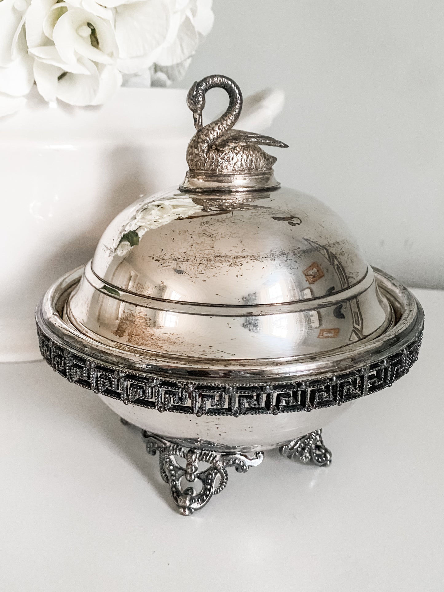 Swan Dish Circa 1860