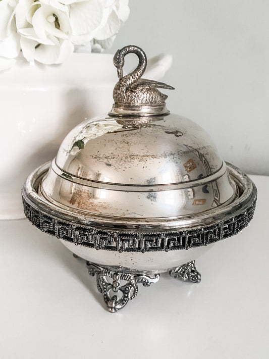 Swan Dish Circa 1860