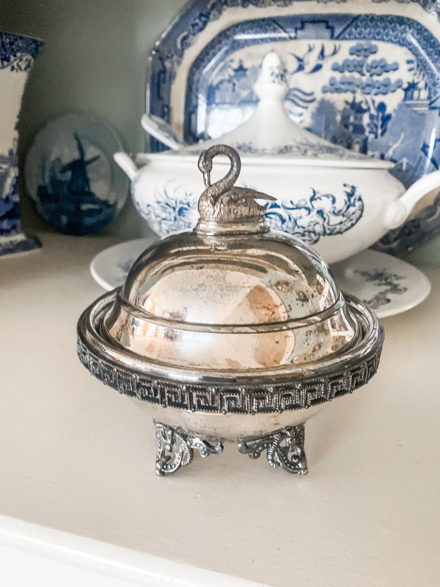 Swan Dish Circa 1860