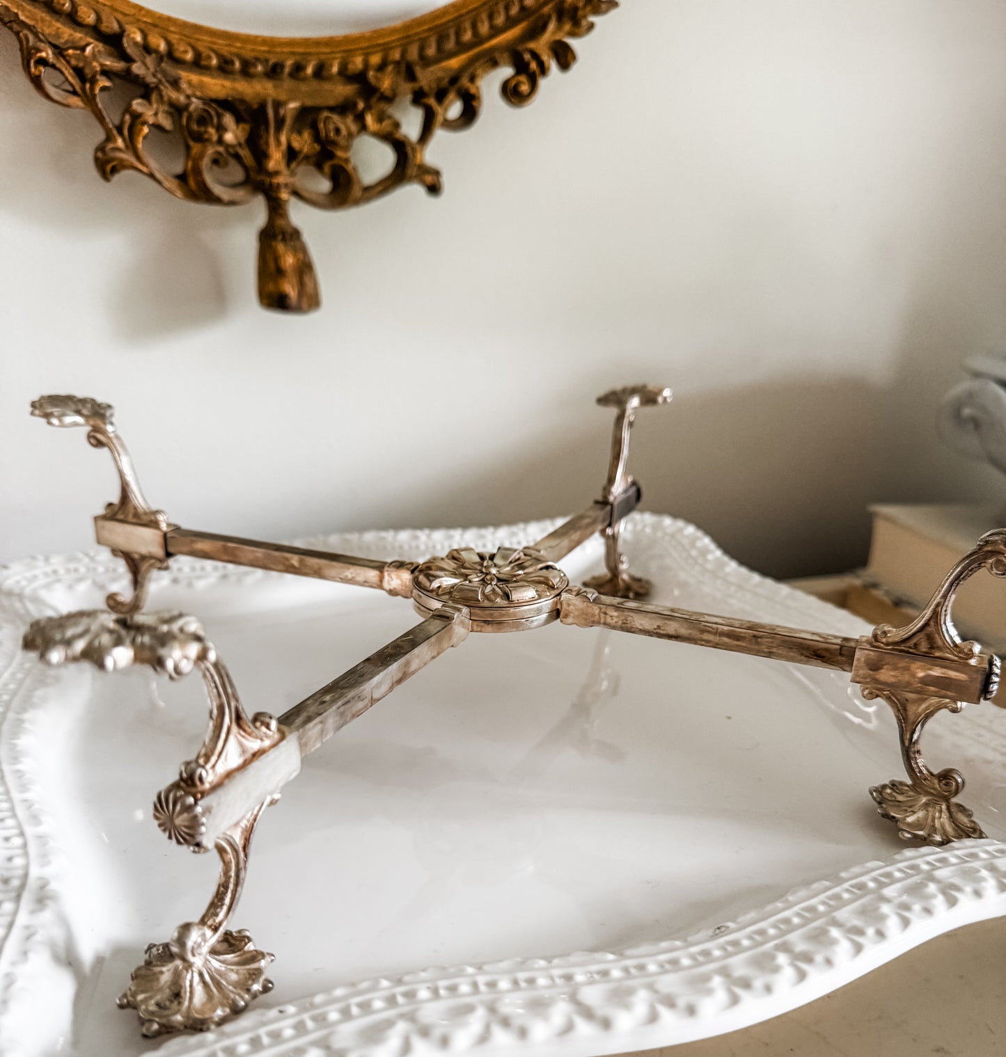 Antique Plate Holder or Bowl Stand