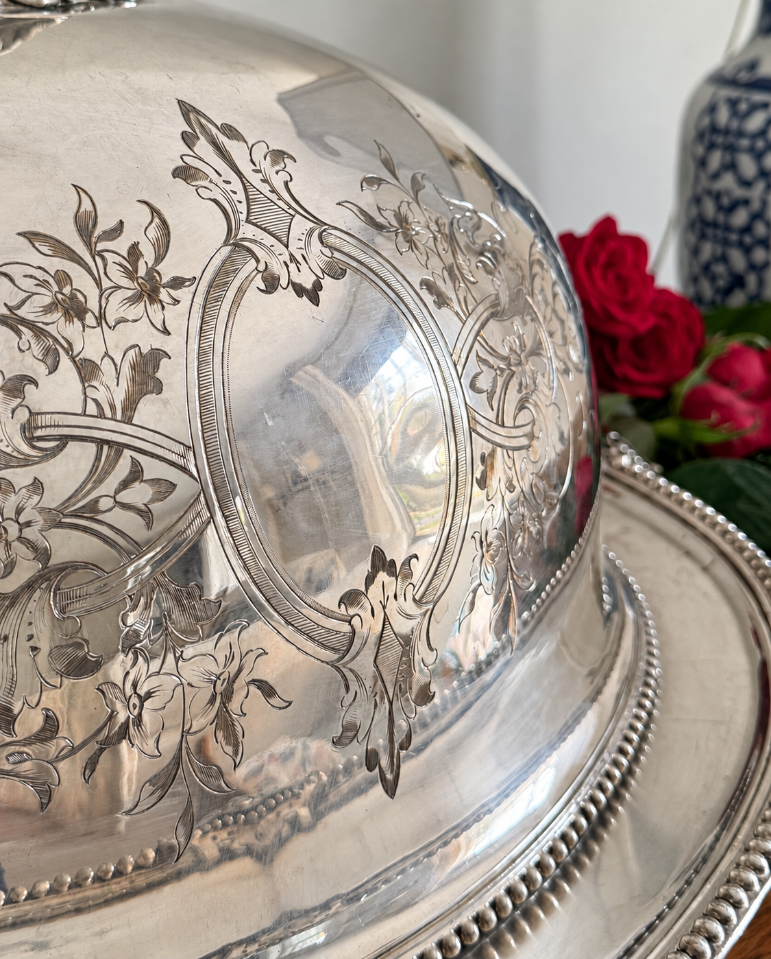 Exceptional Victorian Silver-Plated Meat Dome & Warming Platter
