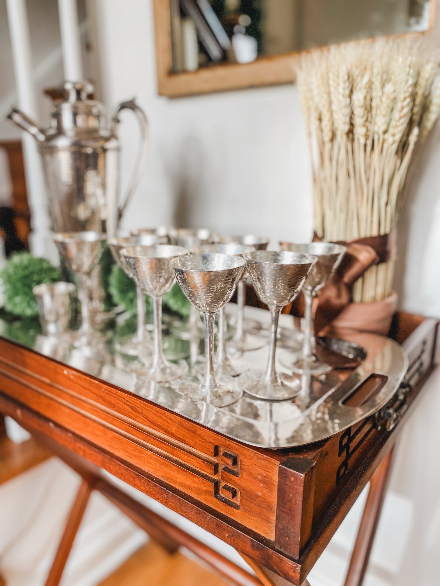 Fabulous Complete 1910's-1920's Meriden Cocktail Set