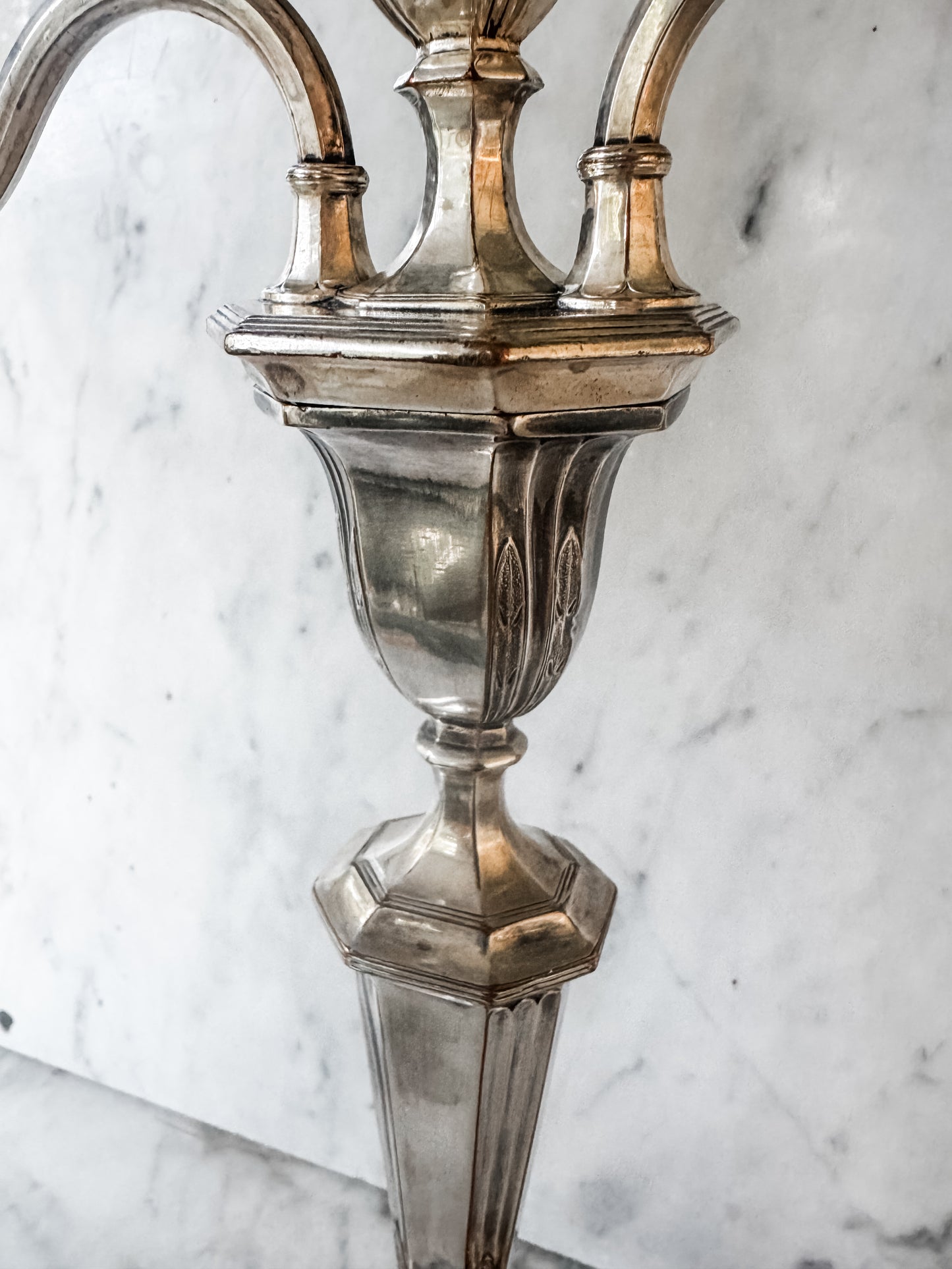 Old Sheffield Plate Candelabra Circa 1800-1825