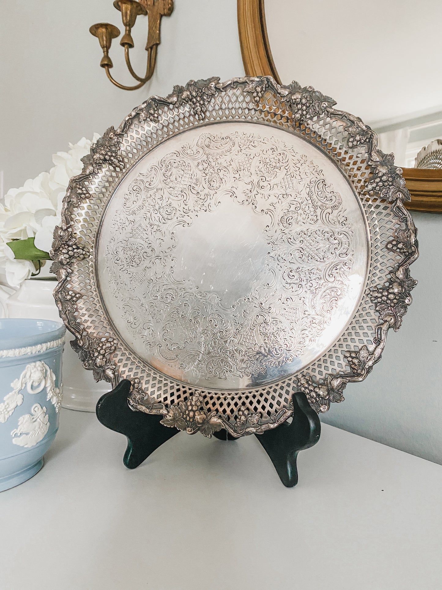 Early 1900's Barker Ellis English Pierced Tray