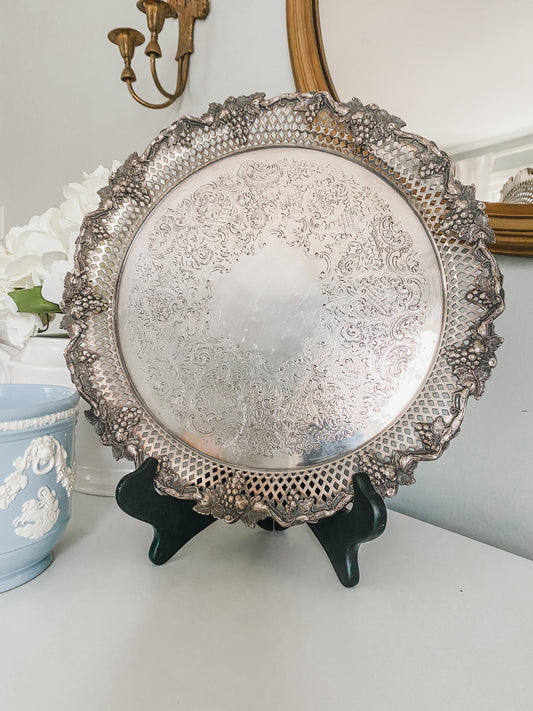 Early 1900's Barker Ellis English Pierced Tray