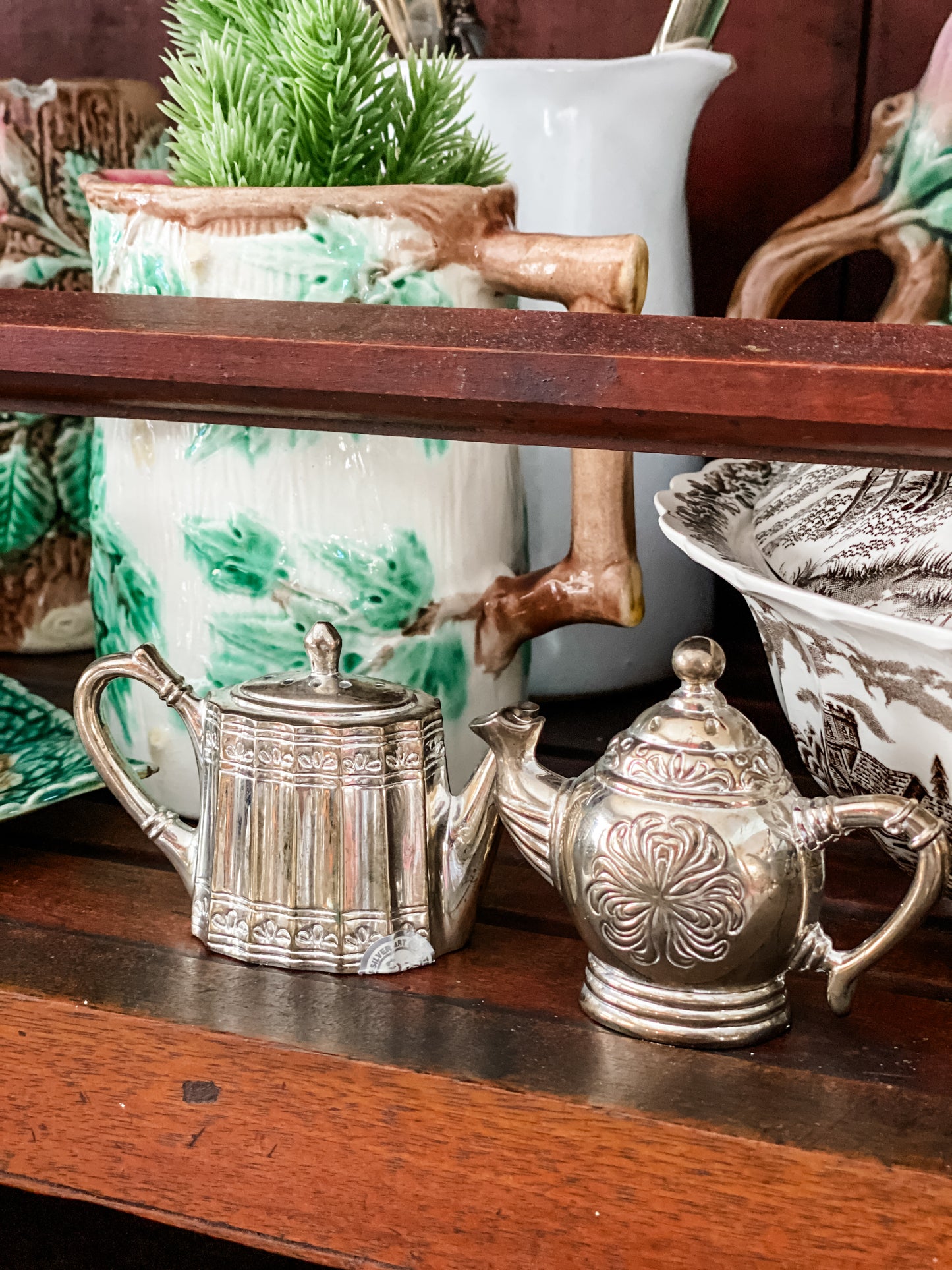 Pair of Teapot Salt and Pepper Shakers