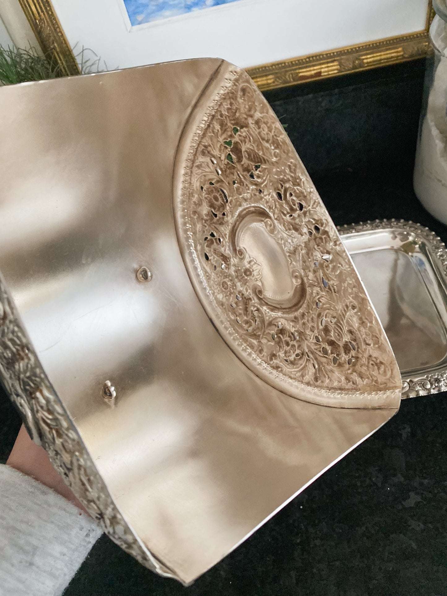 Exceptional Victorian Silver-Plated Cheese Dish, England, Circa 1890