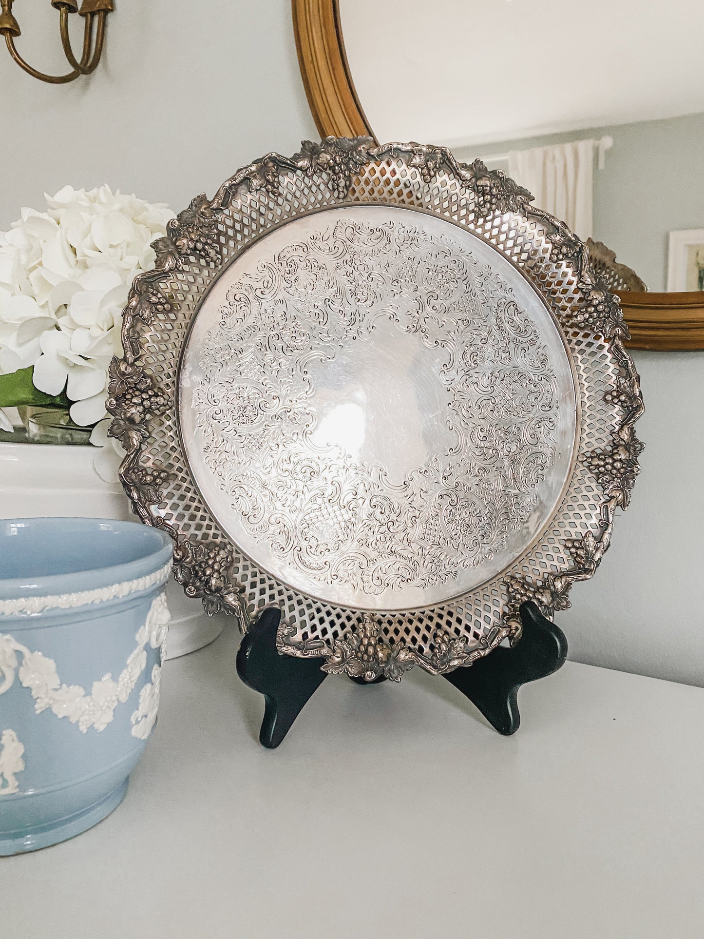 Early 1900's Barker Ellis English Pierced Tray
