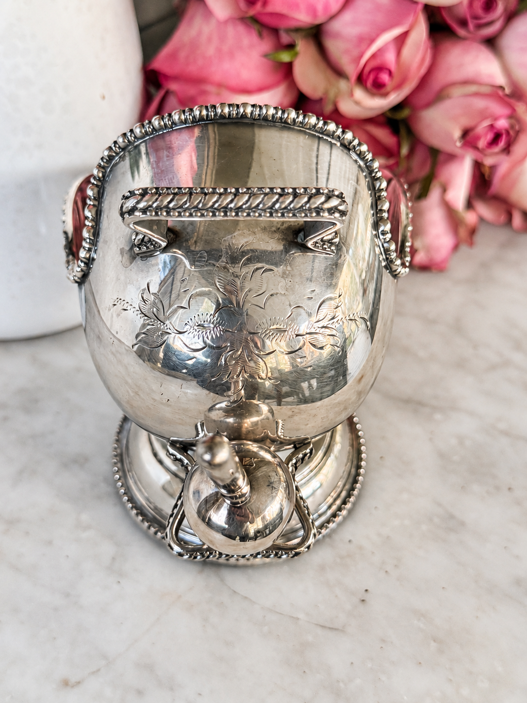 Antique Sugar Scuttle with Wonderful Details