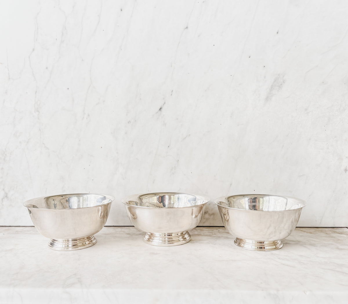 Trio of Classic Revere Bowls