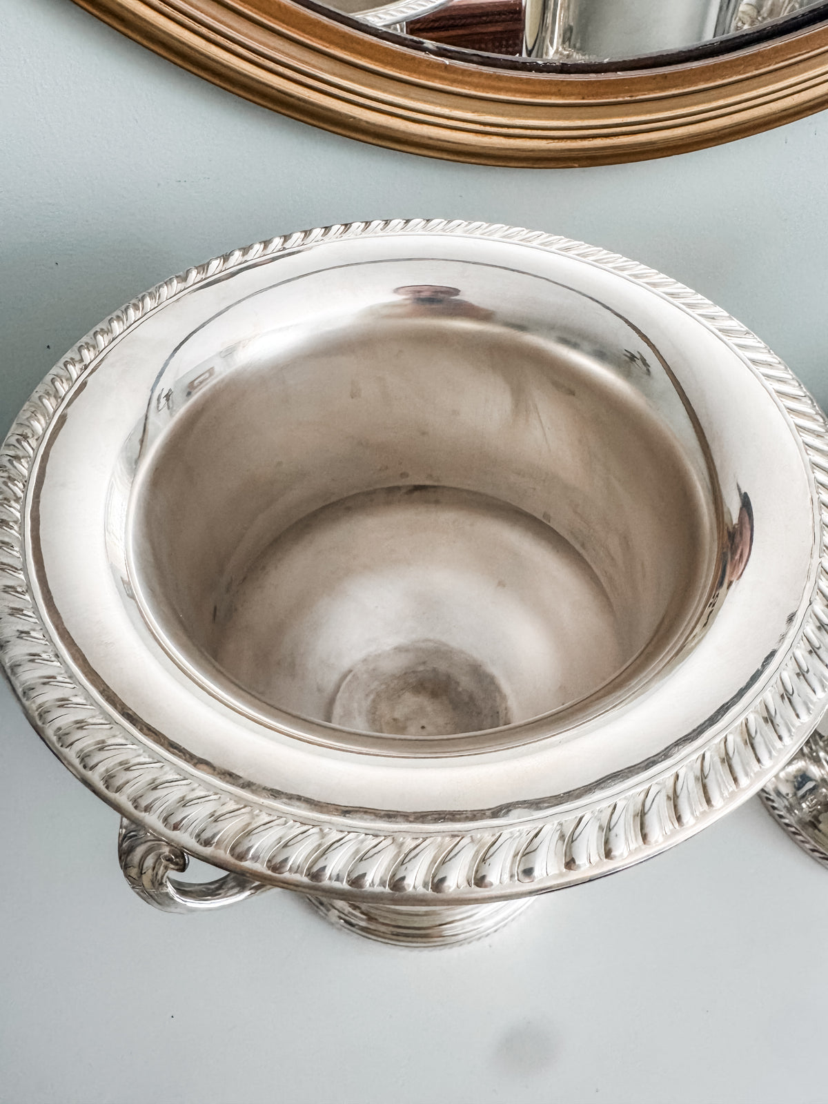 Vintage Rope-Edged Champagne Bucket