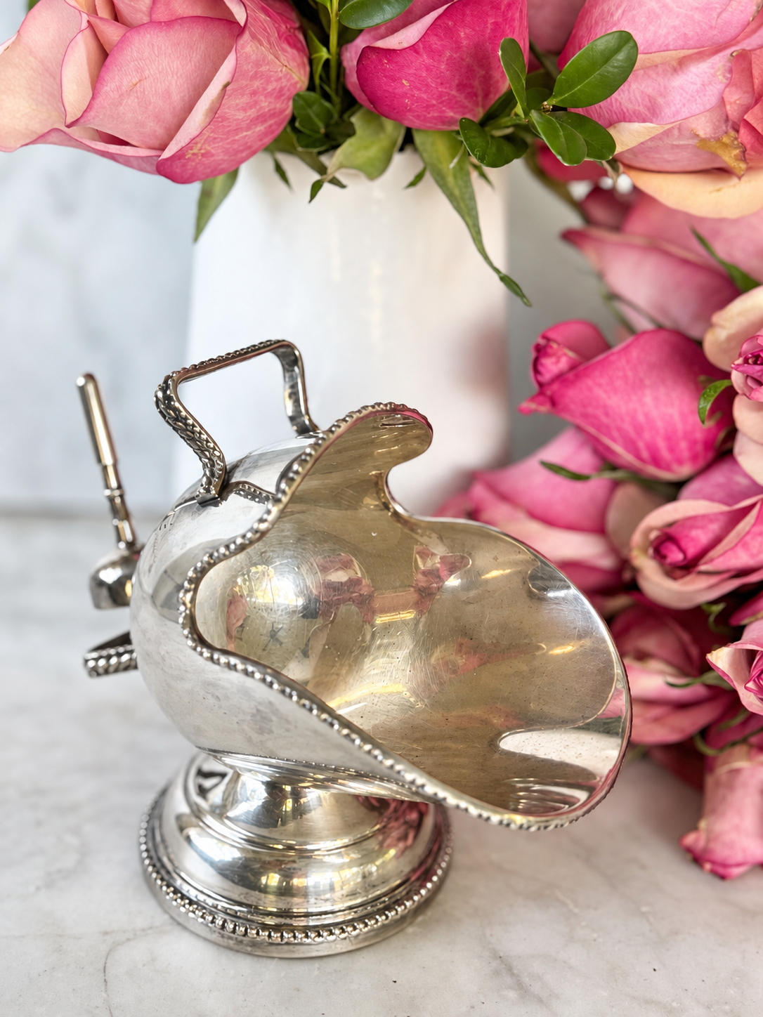 Antique Sugar Scuttle with Wonderful Details