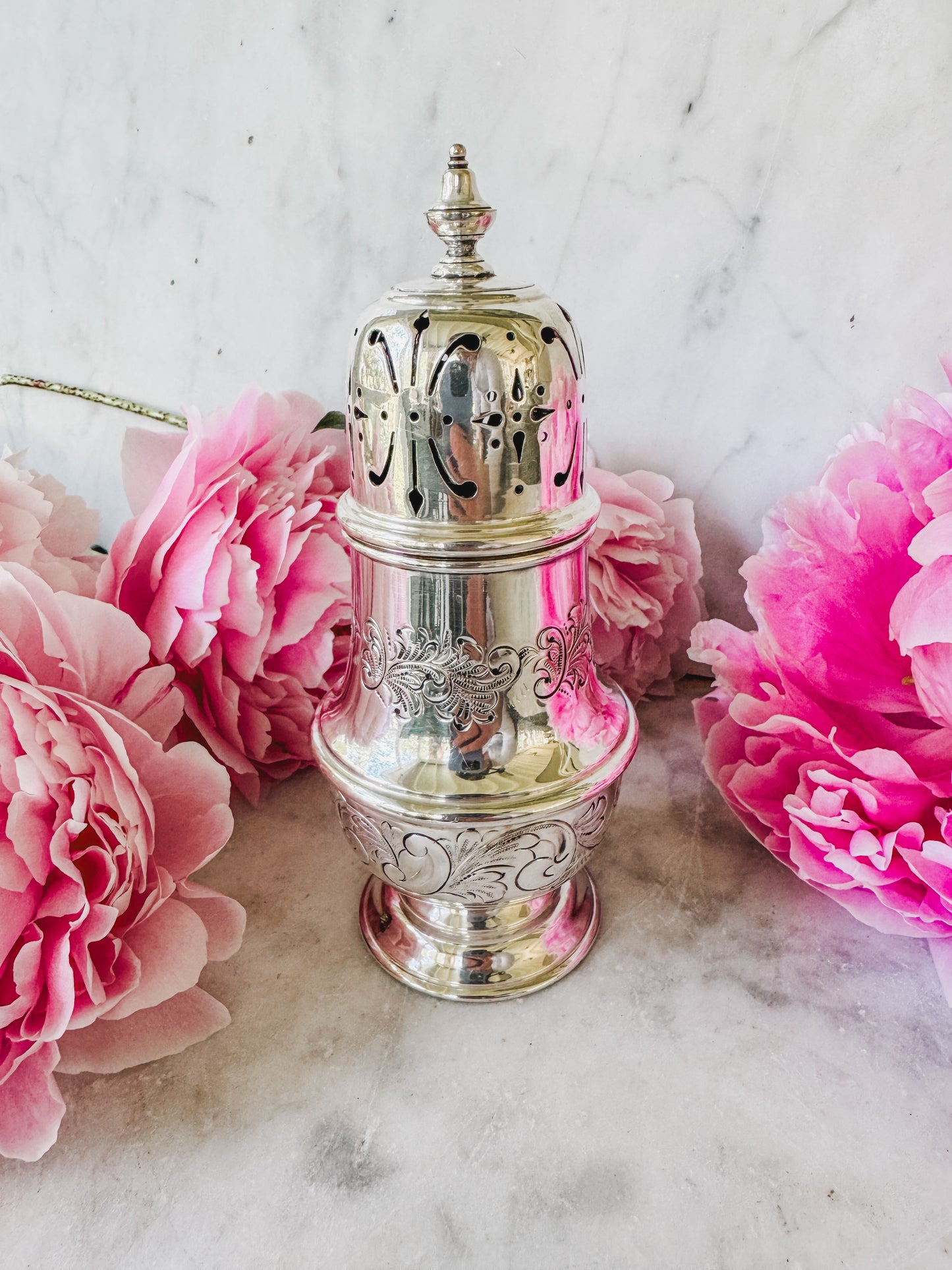 Antique English Barker Ellis Muffineer