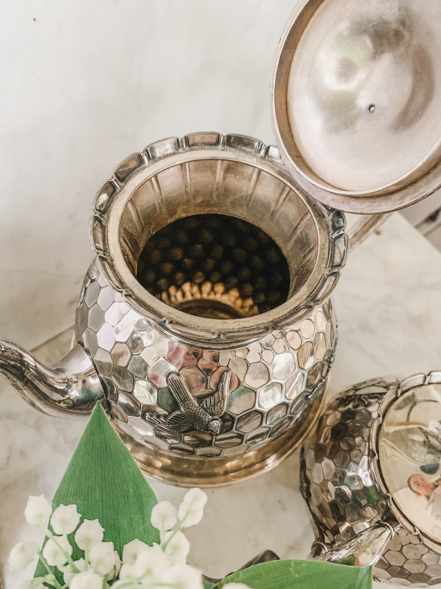 1800's Victorian Honeycomb Tea & Coffee Service