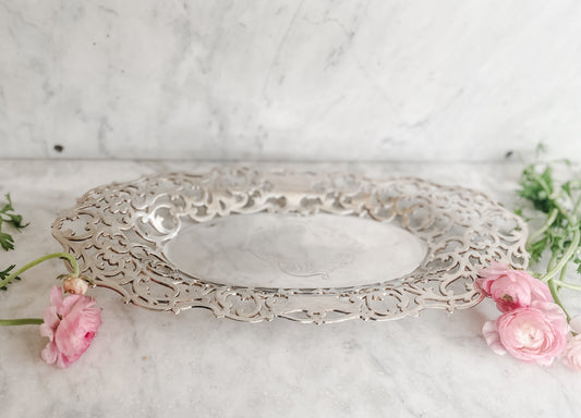 Antique Forbes Silver Co. Quadruple Plate Dish