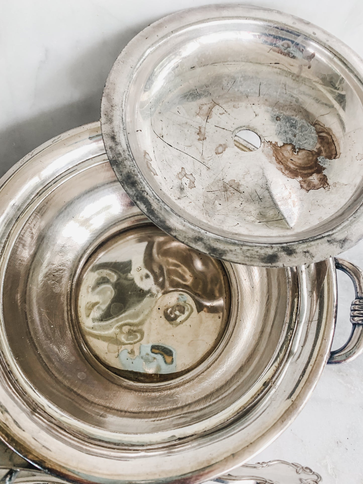 Antique Victorian Butterfly Domed Butter Dish