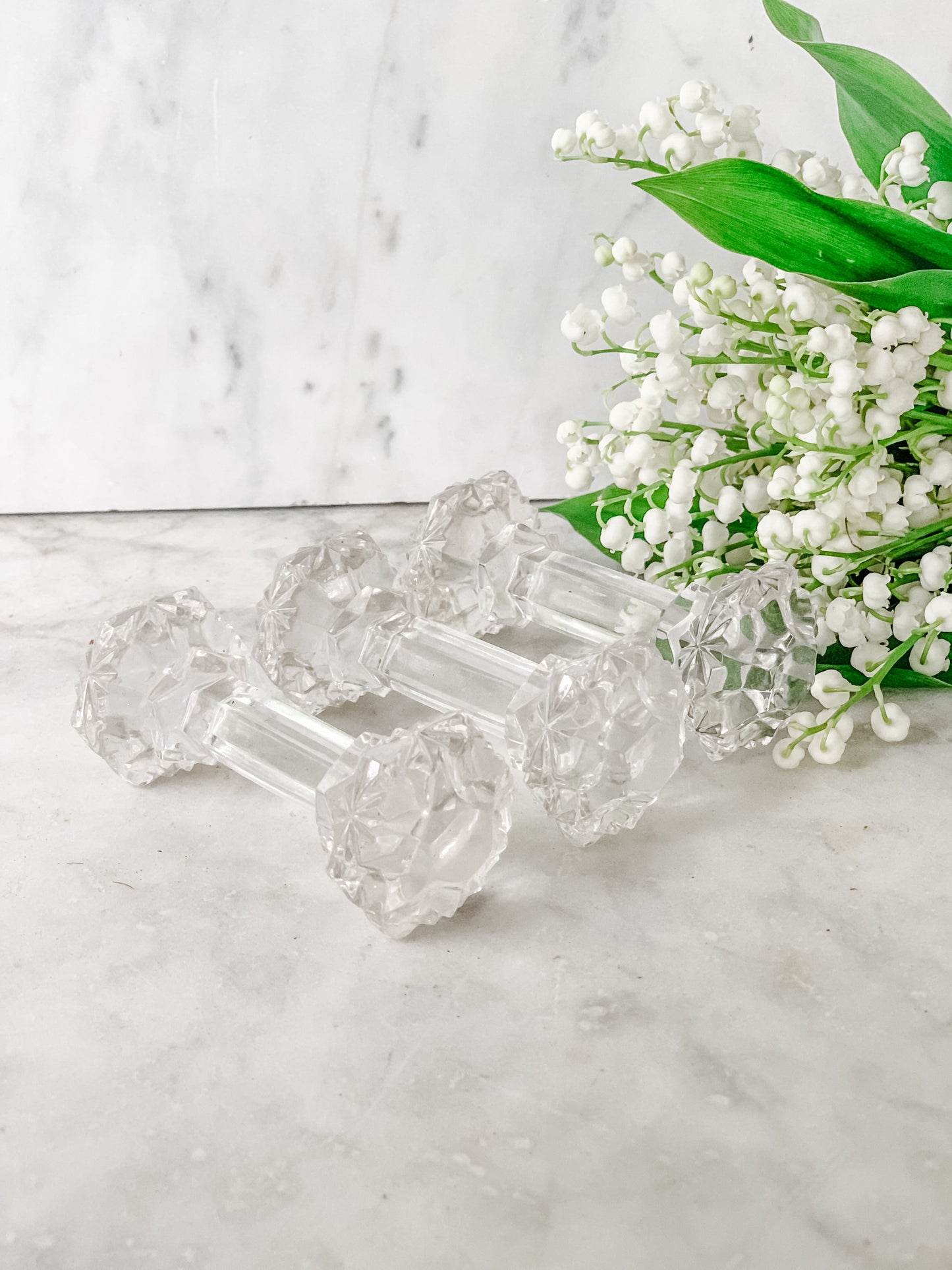Set of 3 Vintage Crystal Knife Rests – Made in West Germany
