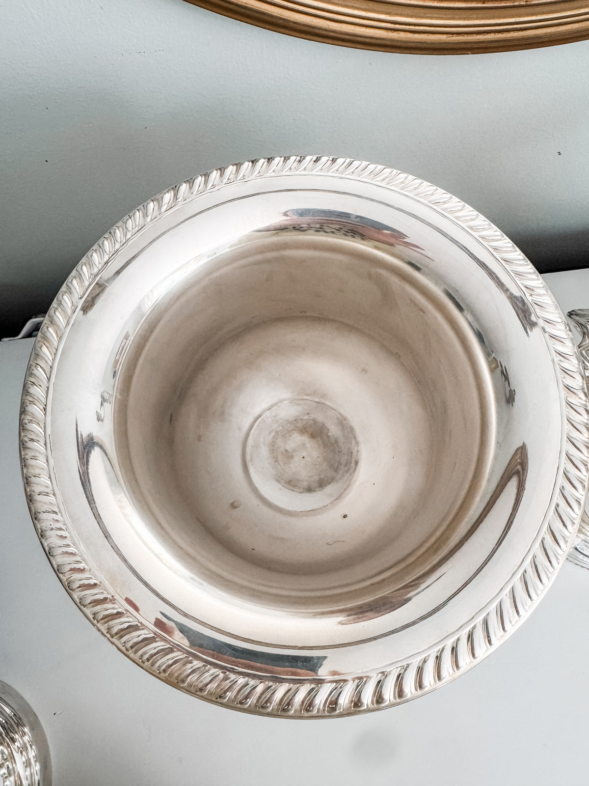 Vintage Rope-Edged Champagne Bucket