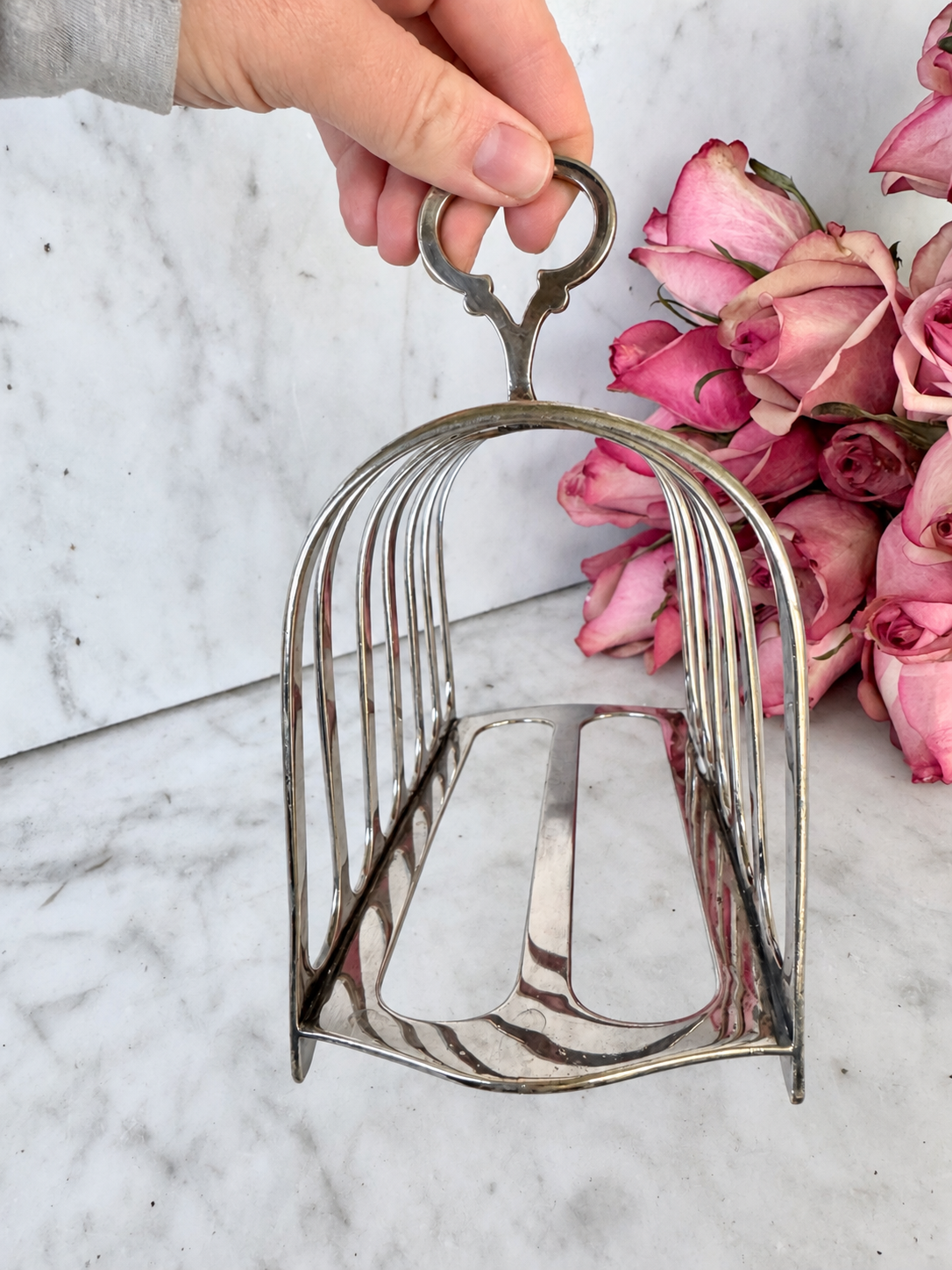 Antique Walker and Hall Extra Large Toast Rack