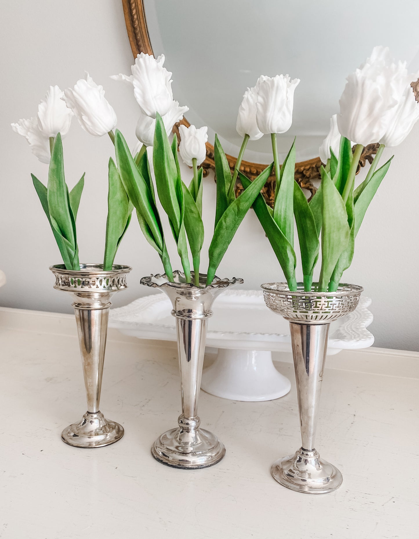 Grouping of 3 Antique Vases