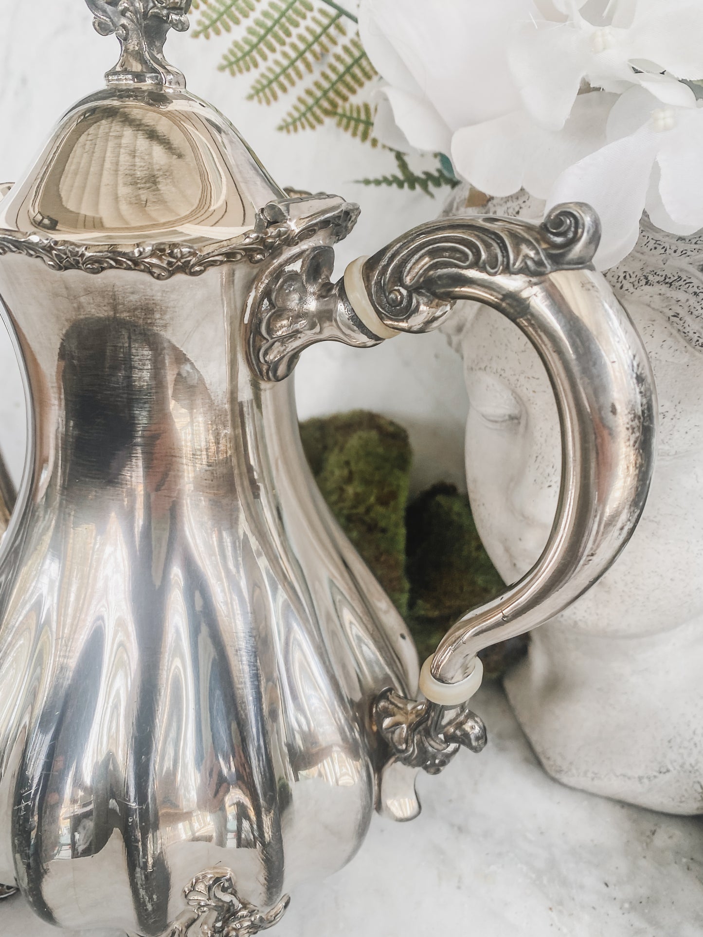 Antique Quadroupleplate Teapot by Wilcox