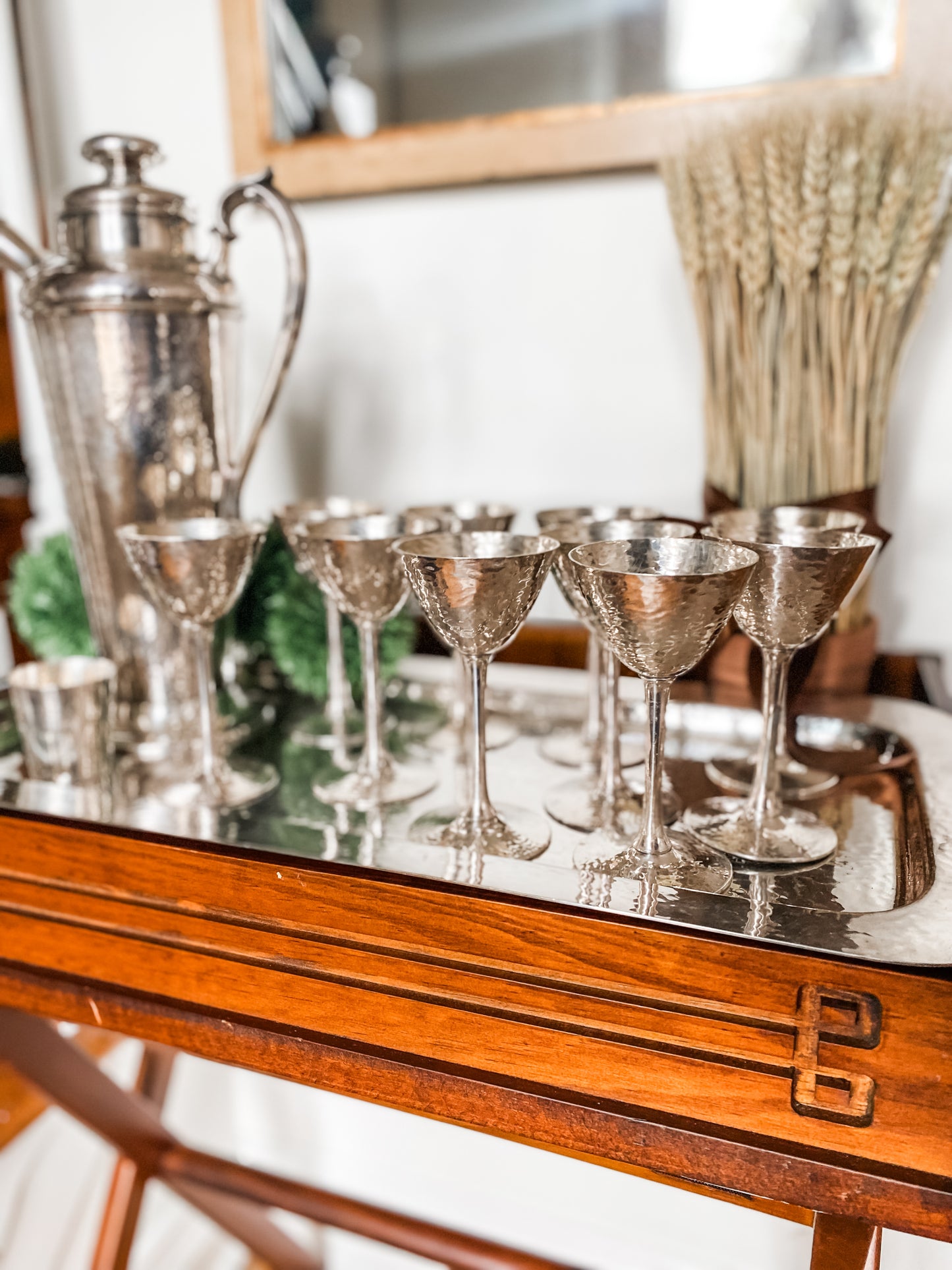 Fabulous Complete 1910's-1920's Meriden Cocktail Set