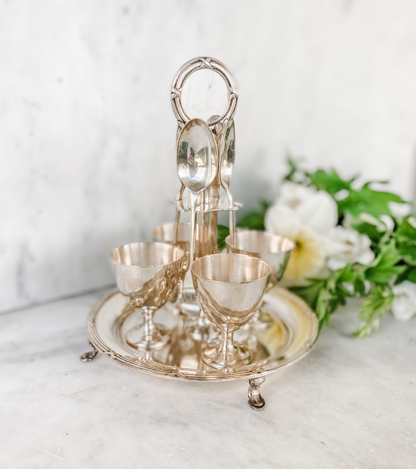 Antique Egg Cruet by Walker, Hall & Sons, Sheffield England