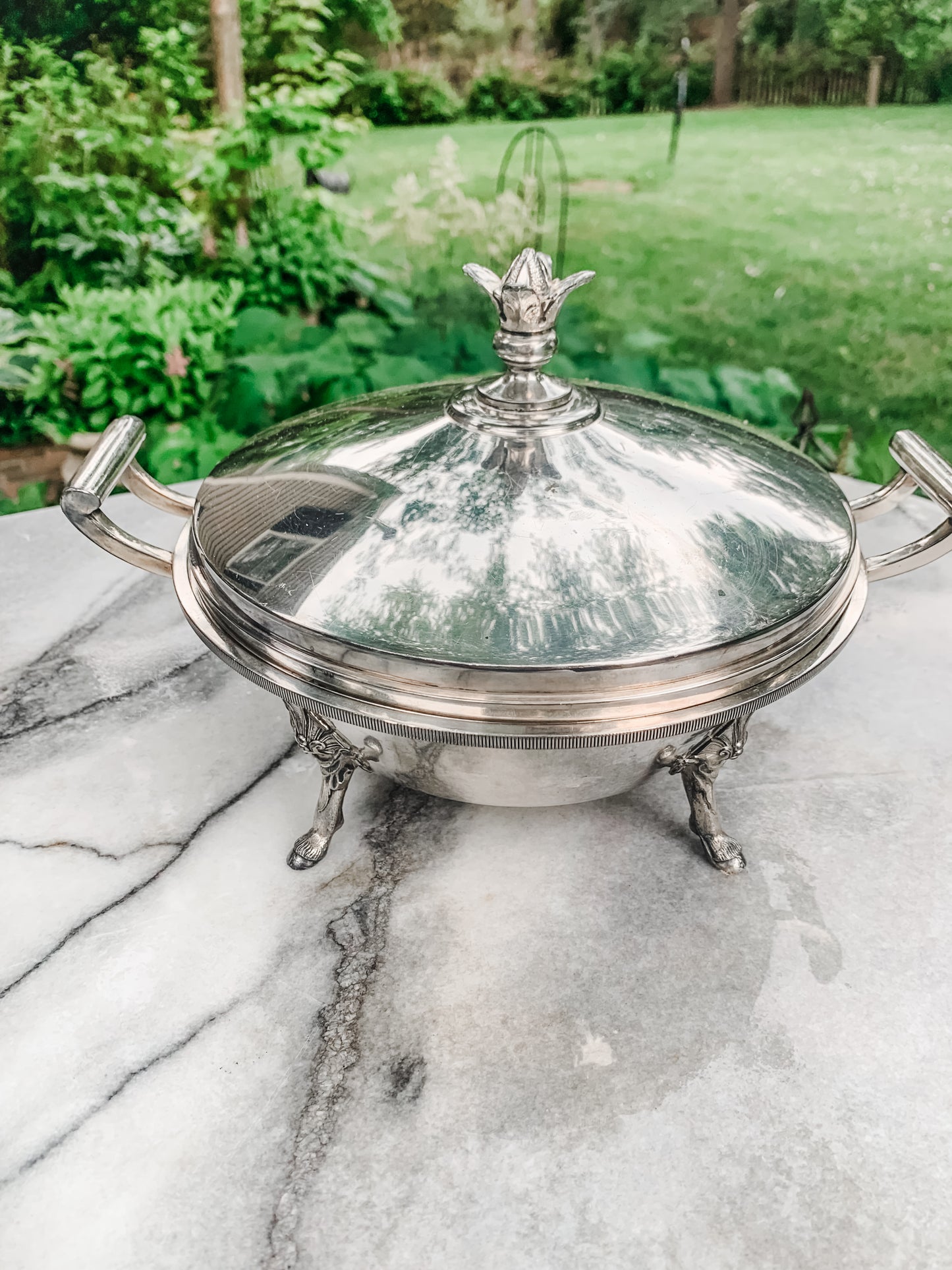 Antique Reed and Barton Silverplated Covered Server