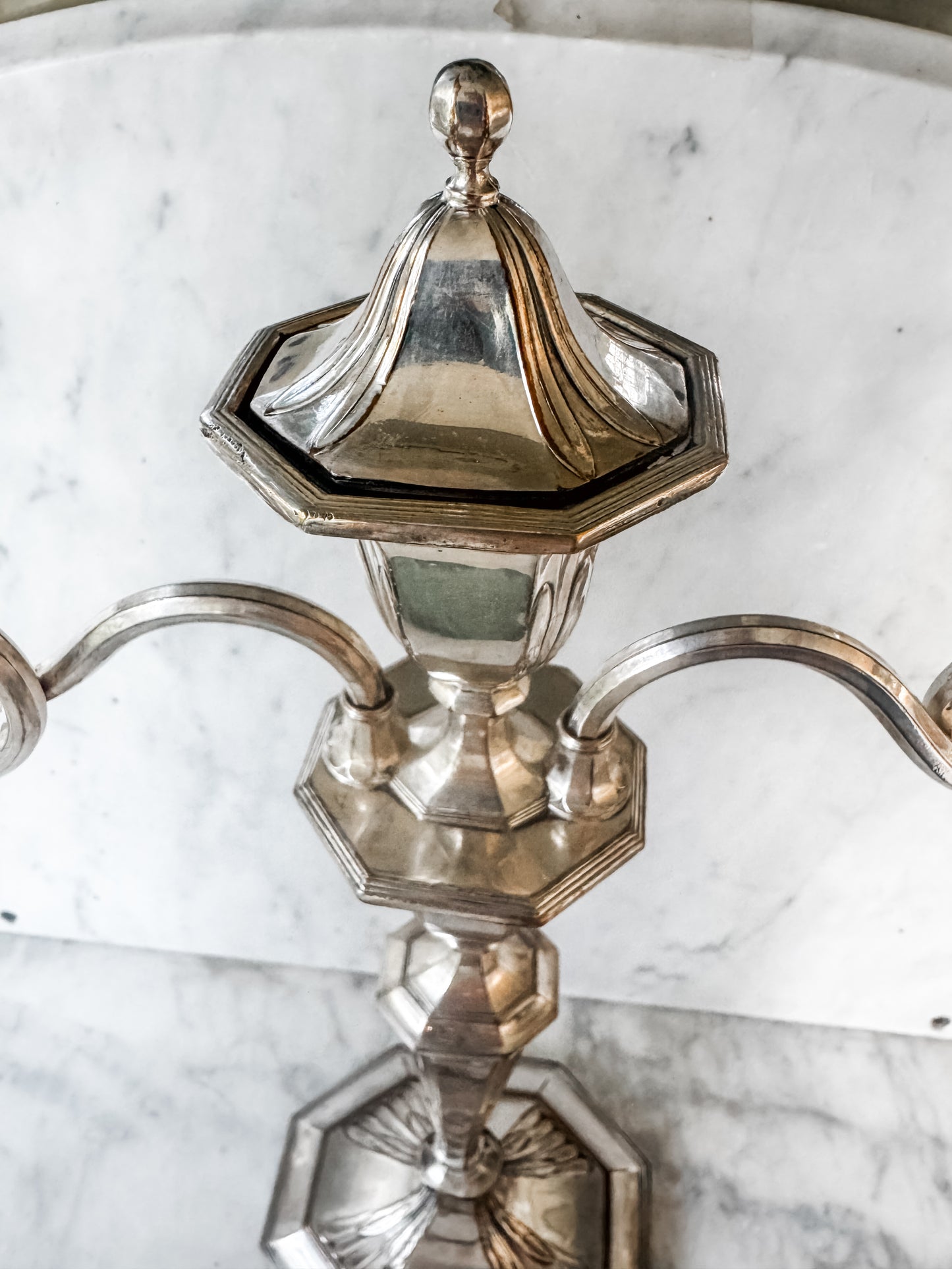 Old Sheffield Plate Candelabra Circa 1800-1825