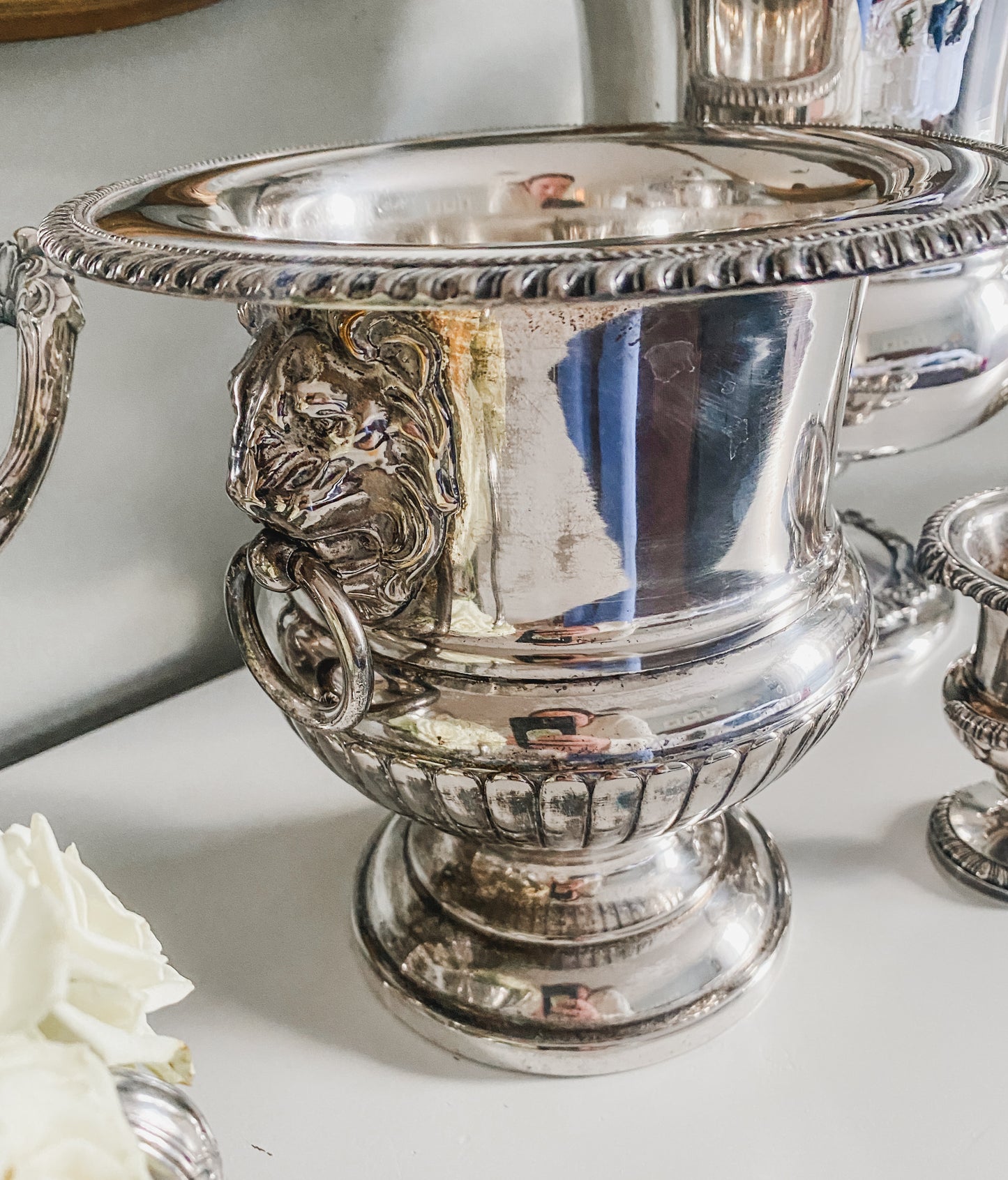 Petite Antique English Sheffield Plate Champagne Bucket (c. 1890–1915)