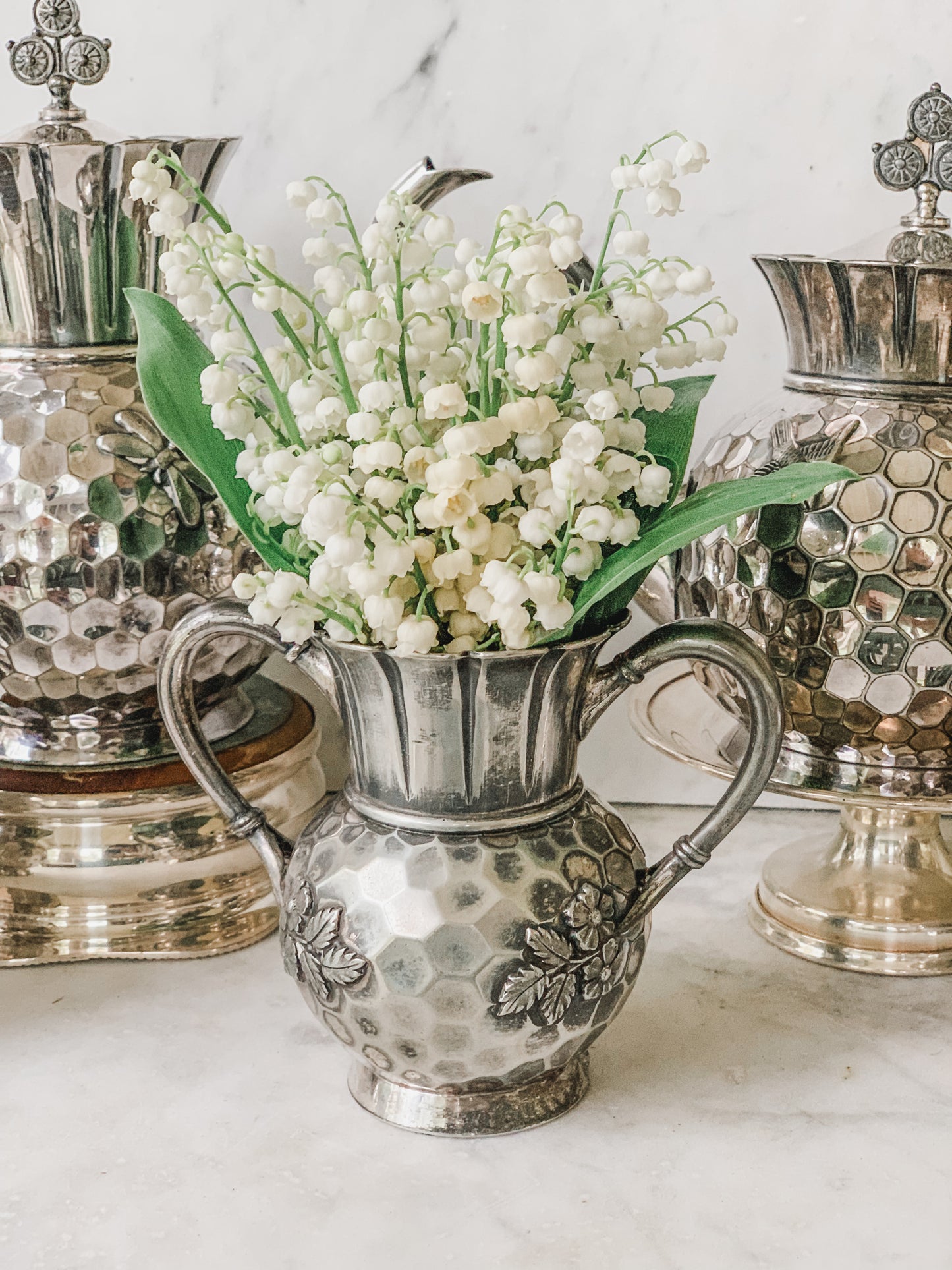 1800's Victorian Honeycomb Tea & Coffee Service
