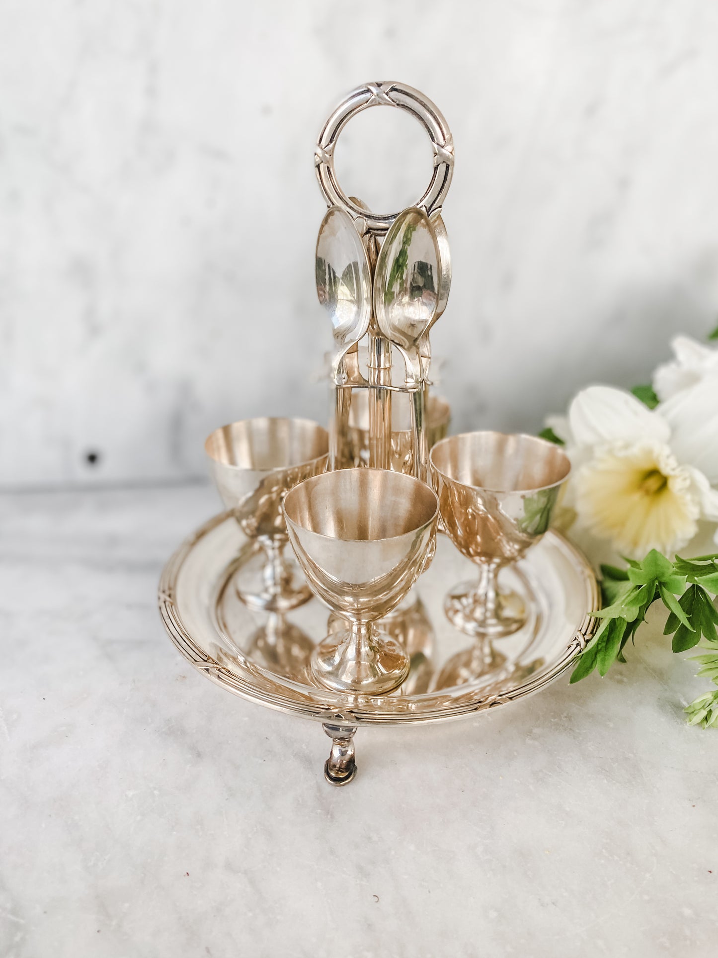 Antique Egg Cruet by Walker, Hall & Sons, Sheffield England