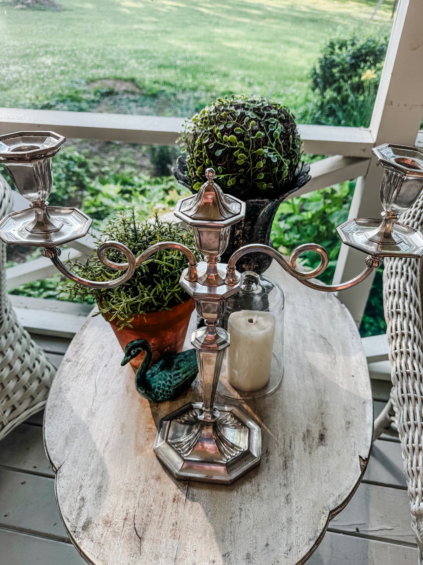 Old Sheffield Plate Candelabra Circa 1800-1825