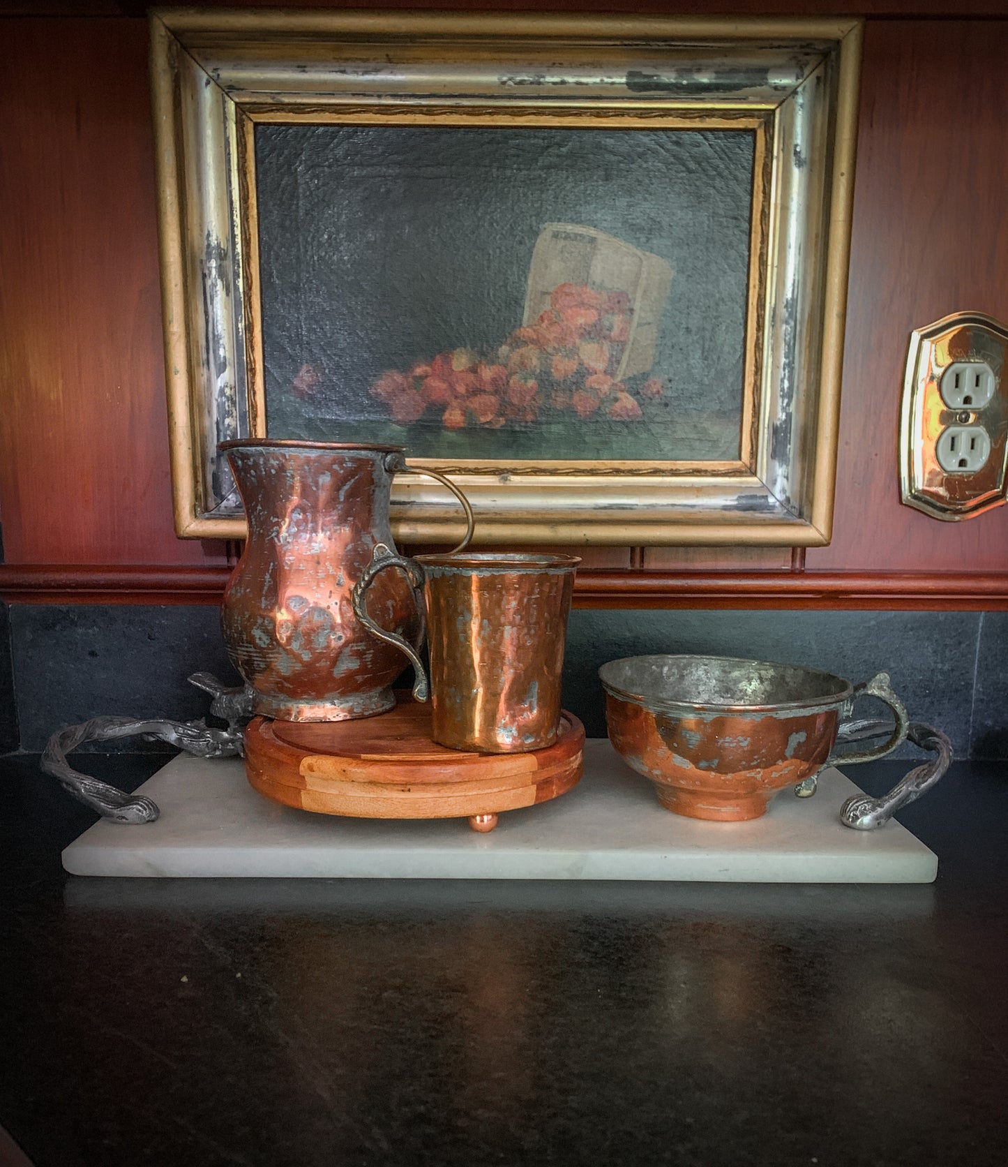 3 Antique Copper Vessels