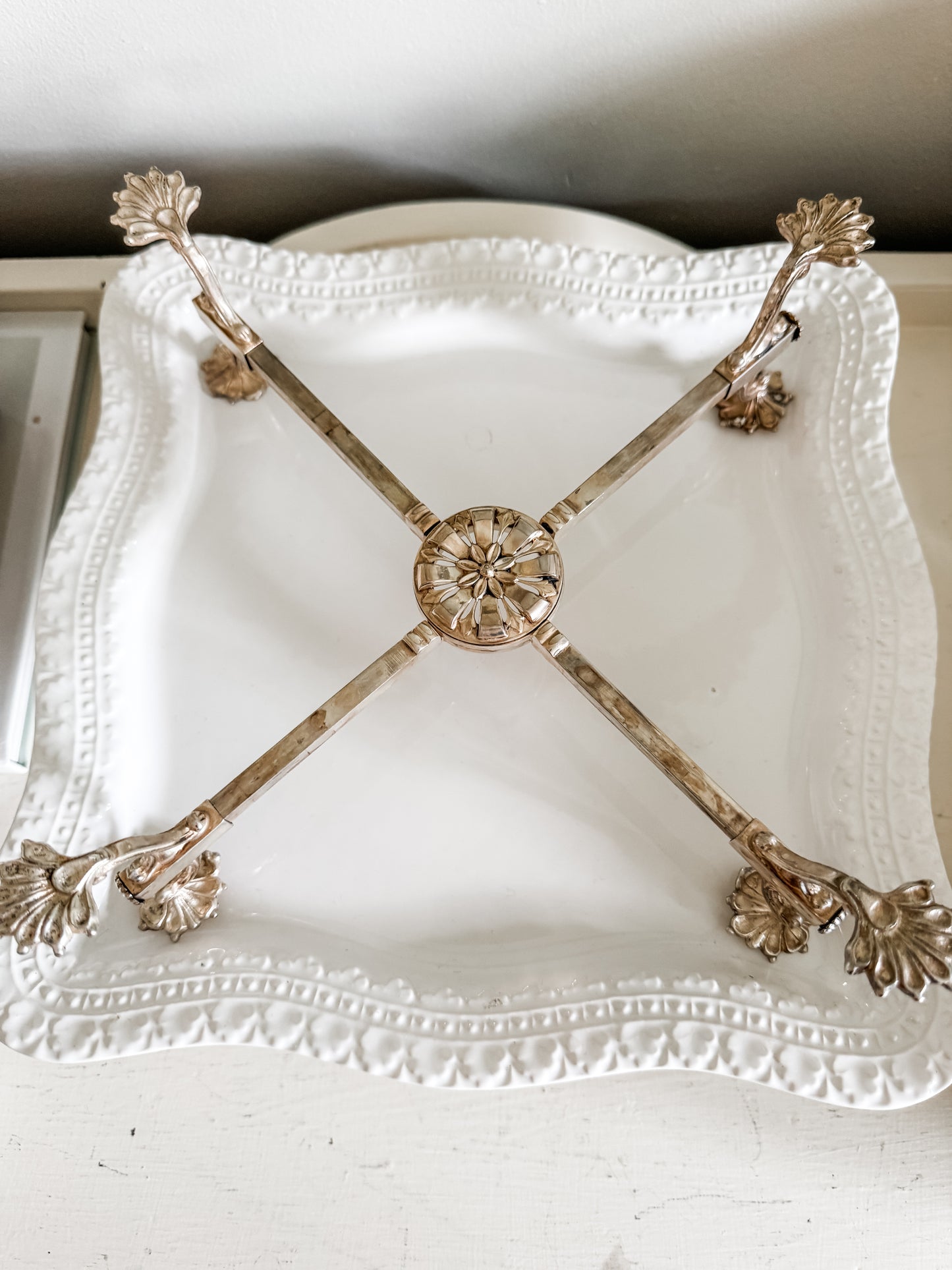 Antique Plate Holder or Bowl Stand