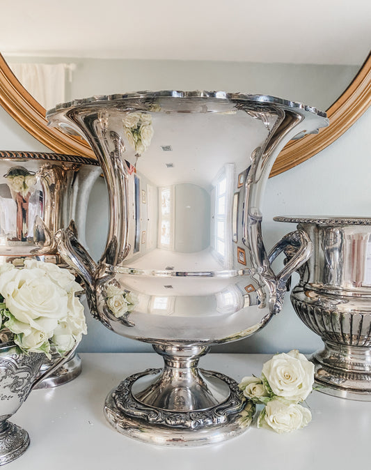 Extremely Fine Antique Victorian English Silver Champagne Bucket