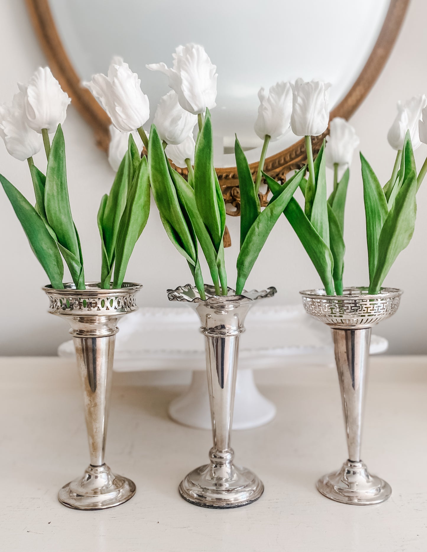 Grouping of 3 Antique Vases