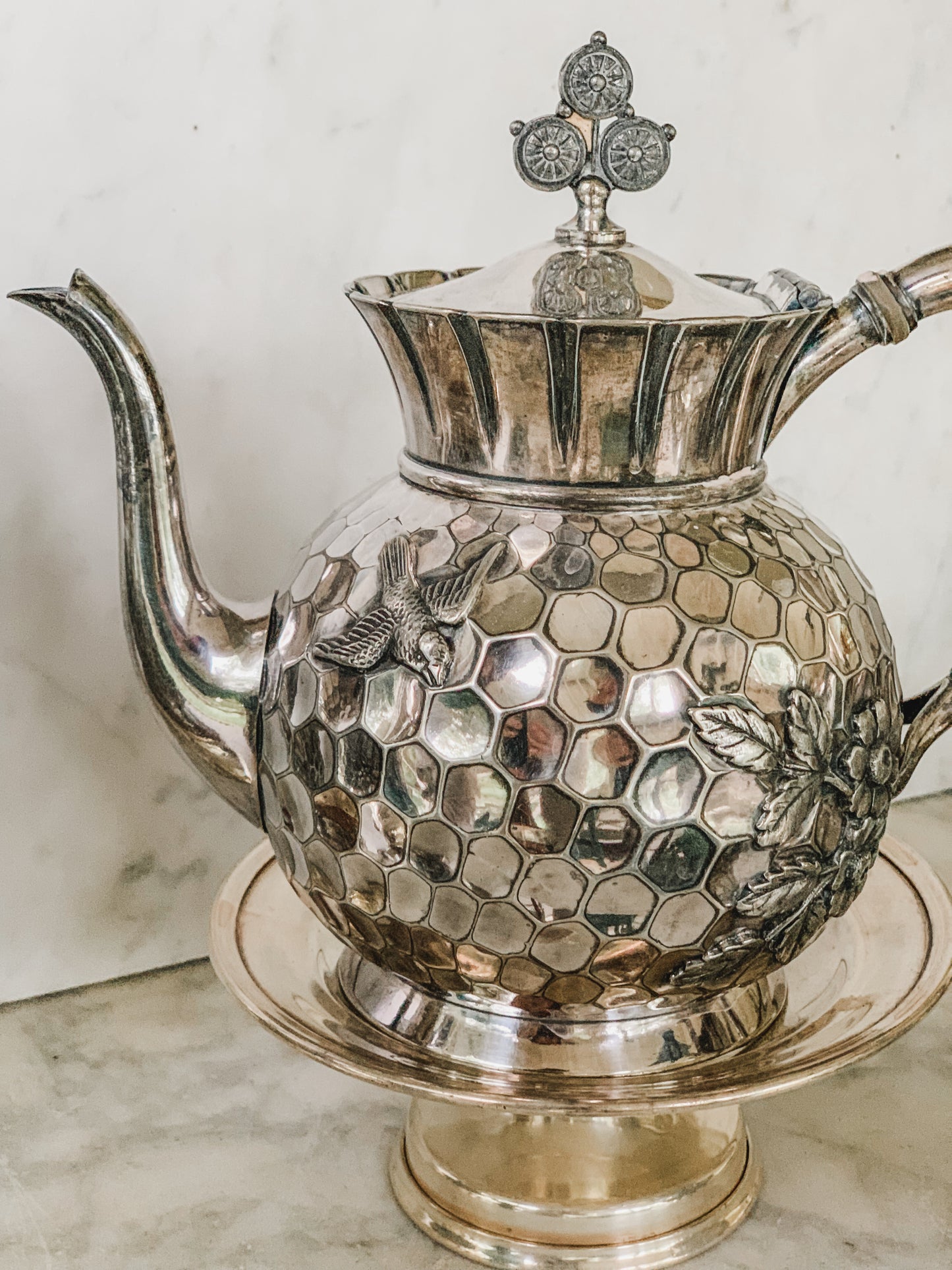 1800's Victorian Honeycomb Tea & Coffee Service