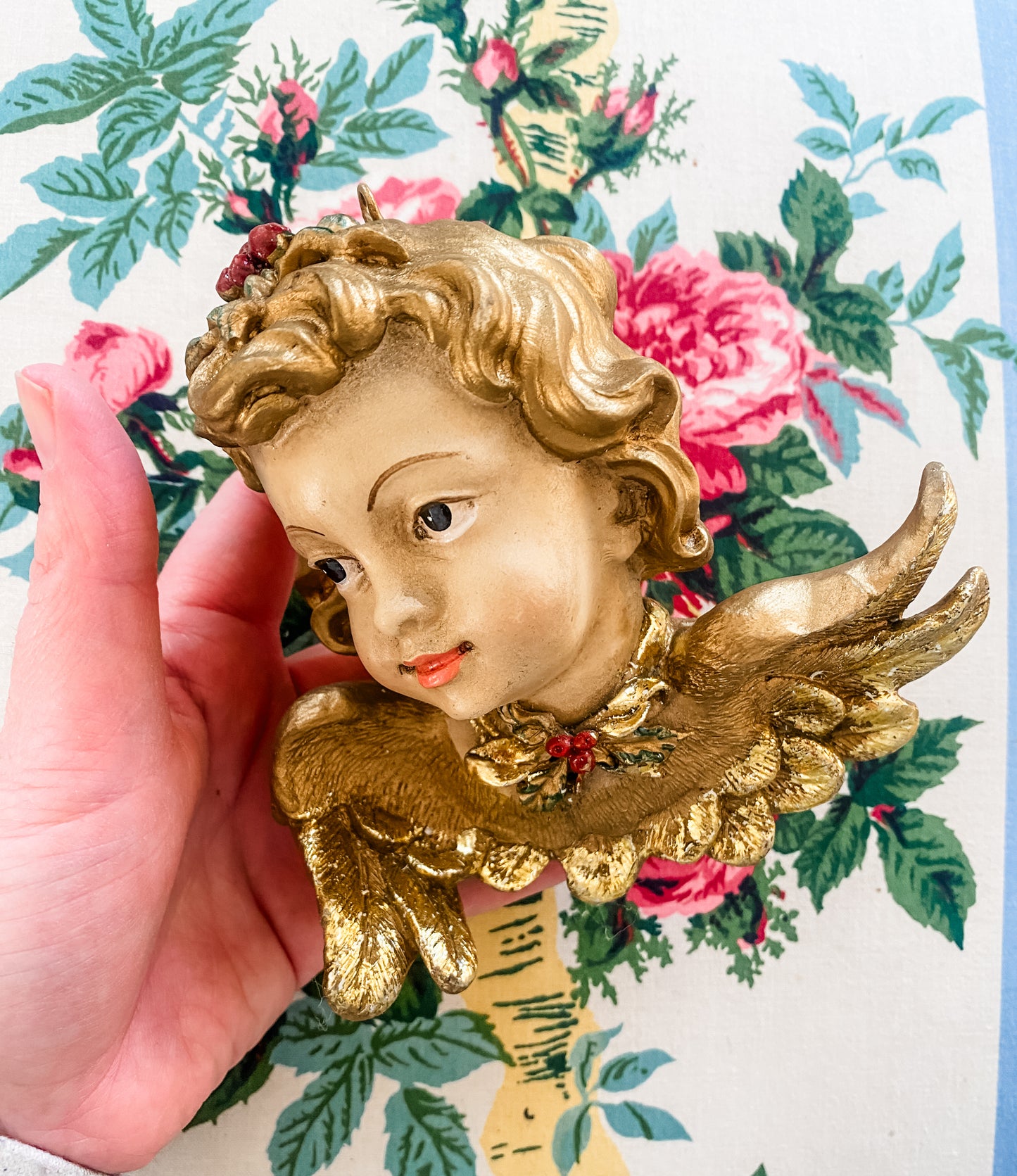 Vintage Putto with Wings