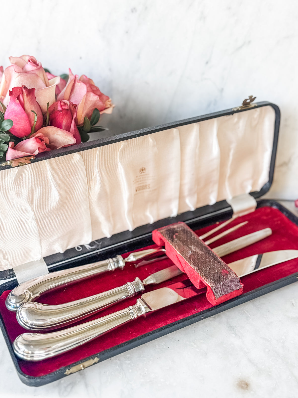 Vintage 1960s Viners of Sheffield Boxed Carving Set