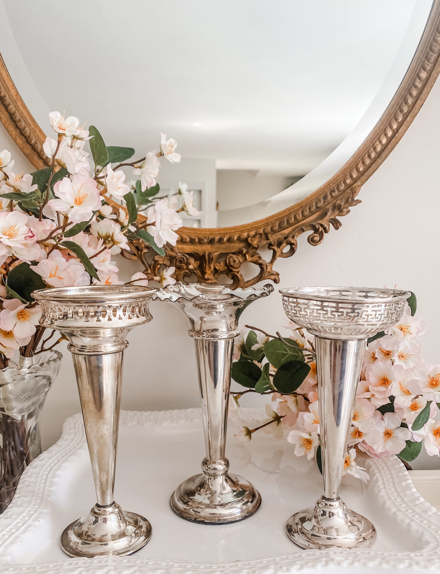 Grouping of 3 Antique Vases