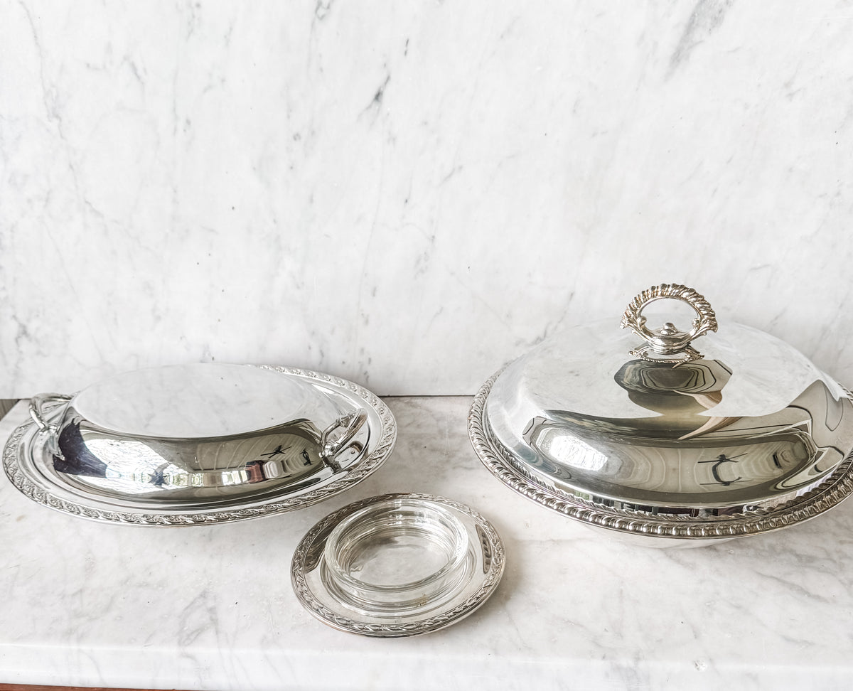 Silver Savings Set: Three Vintage Serving Pieces
