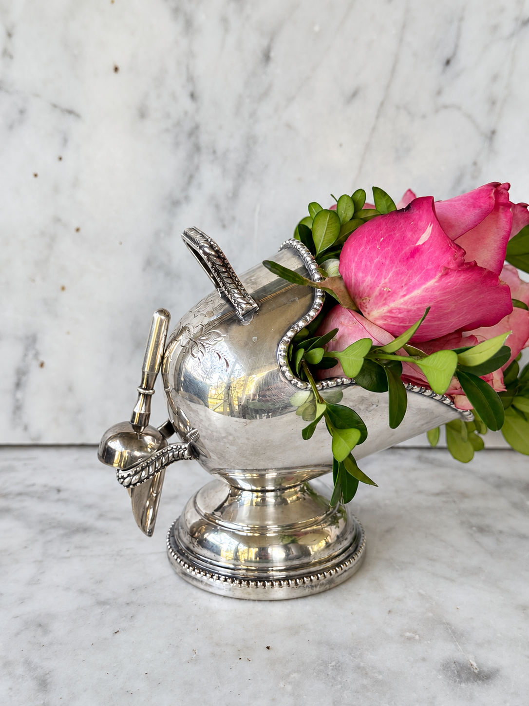 Antique Sugar Scuttle with Wonderful Details