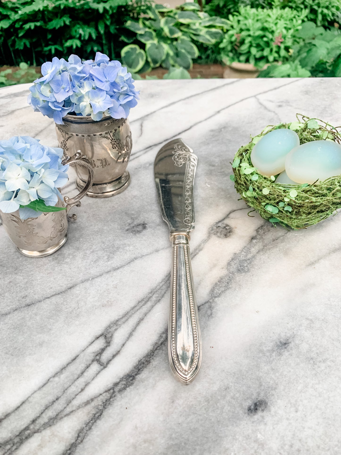 Antique Engraved Server