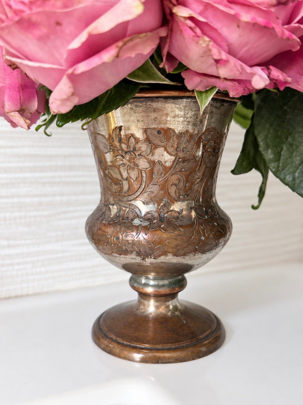 Antique "Old Sheffield Plate" Vase