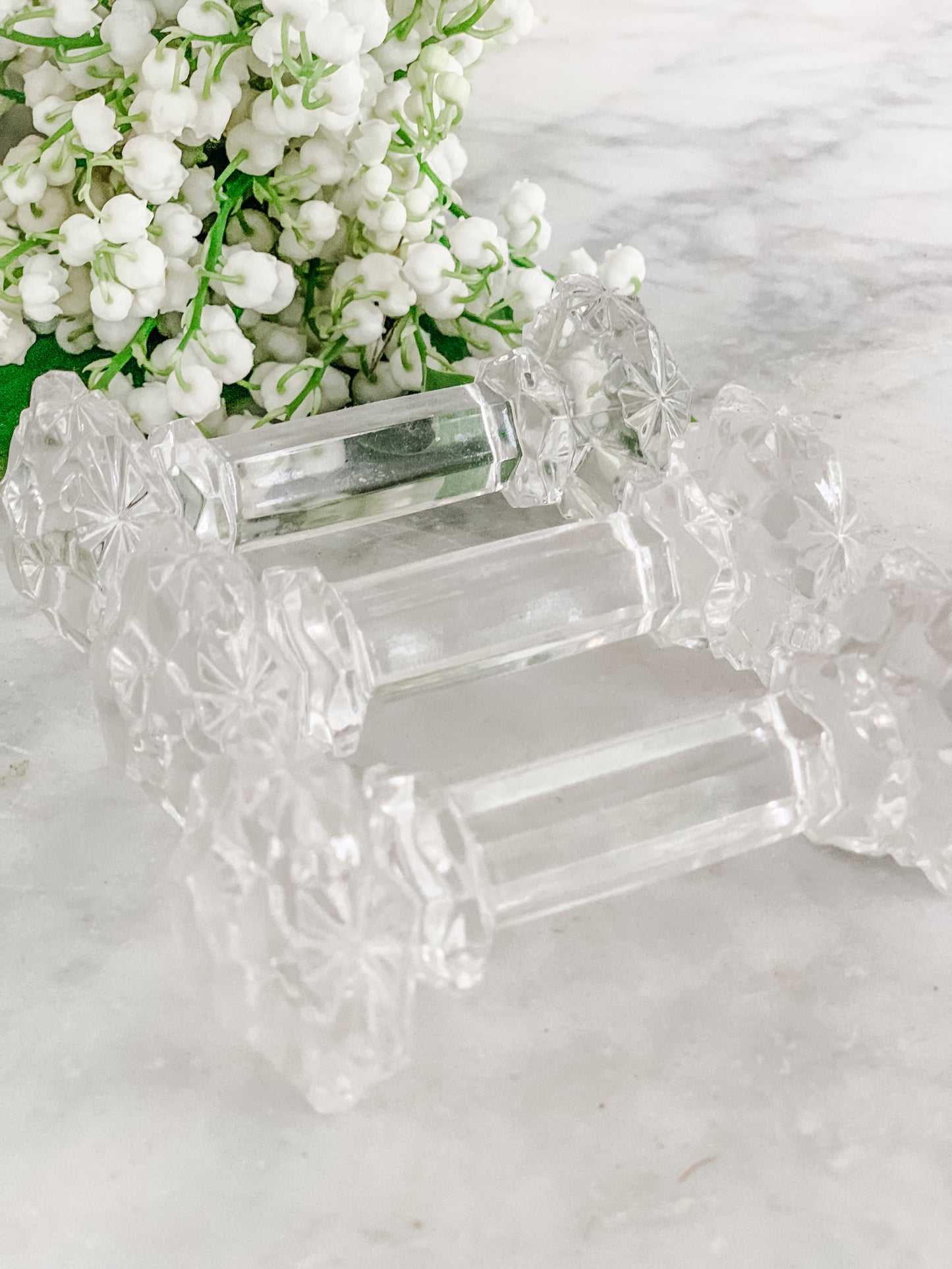 Set of 3 Vintage Crystal Knife Rests – Made in West Germany