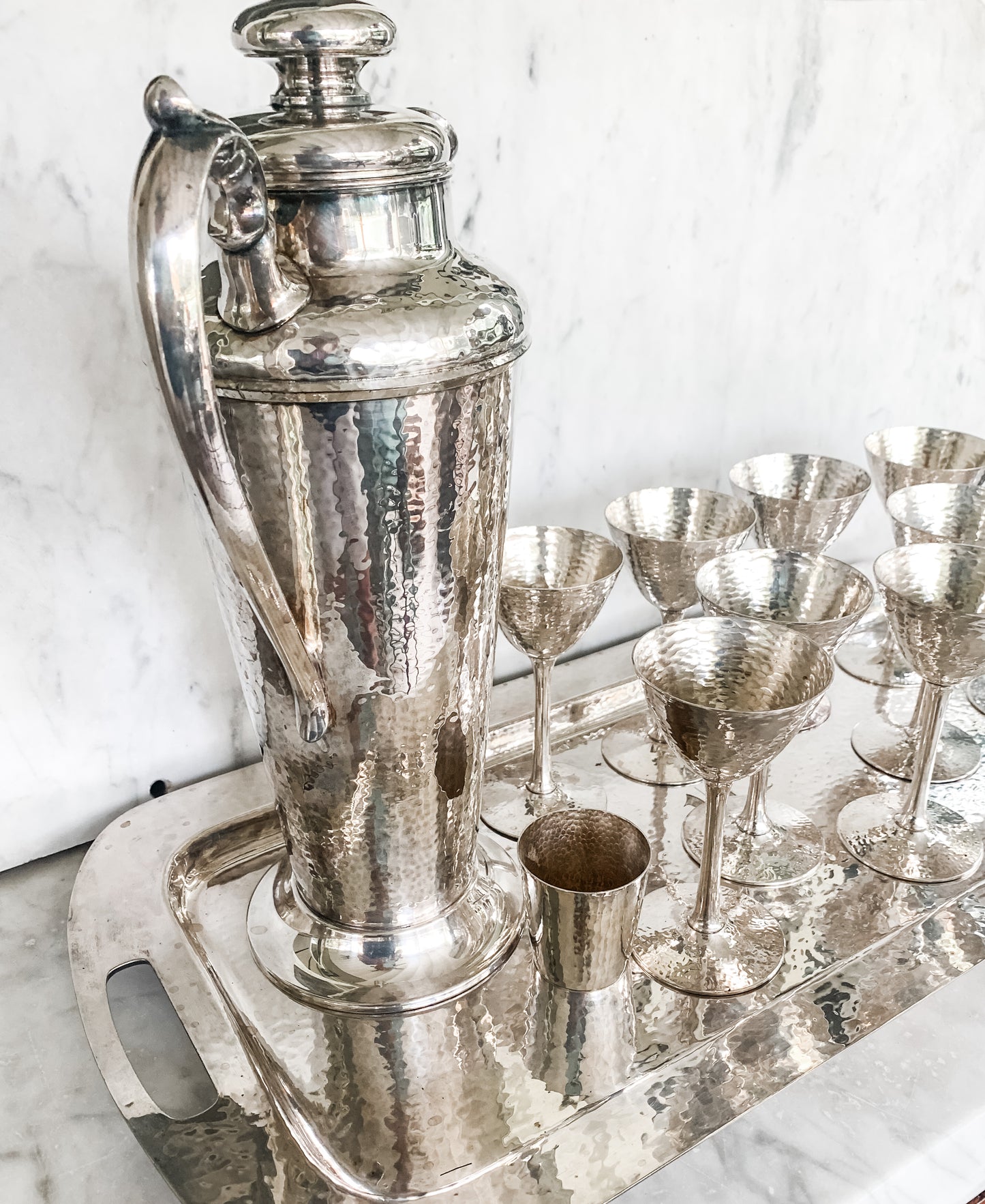 Fabulous Complete 1910's-1920's Meriden Cocktail Set